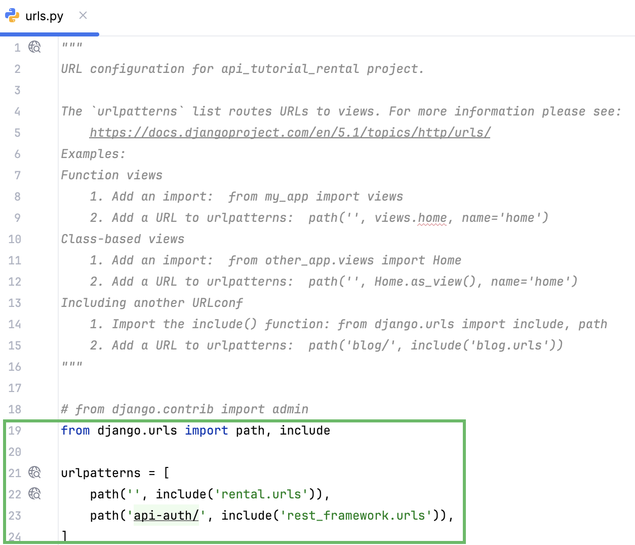 Elaborating On Permissions 'urls.py' Elaborating On Permissions 'urls.py'