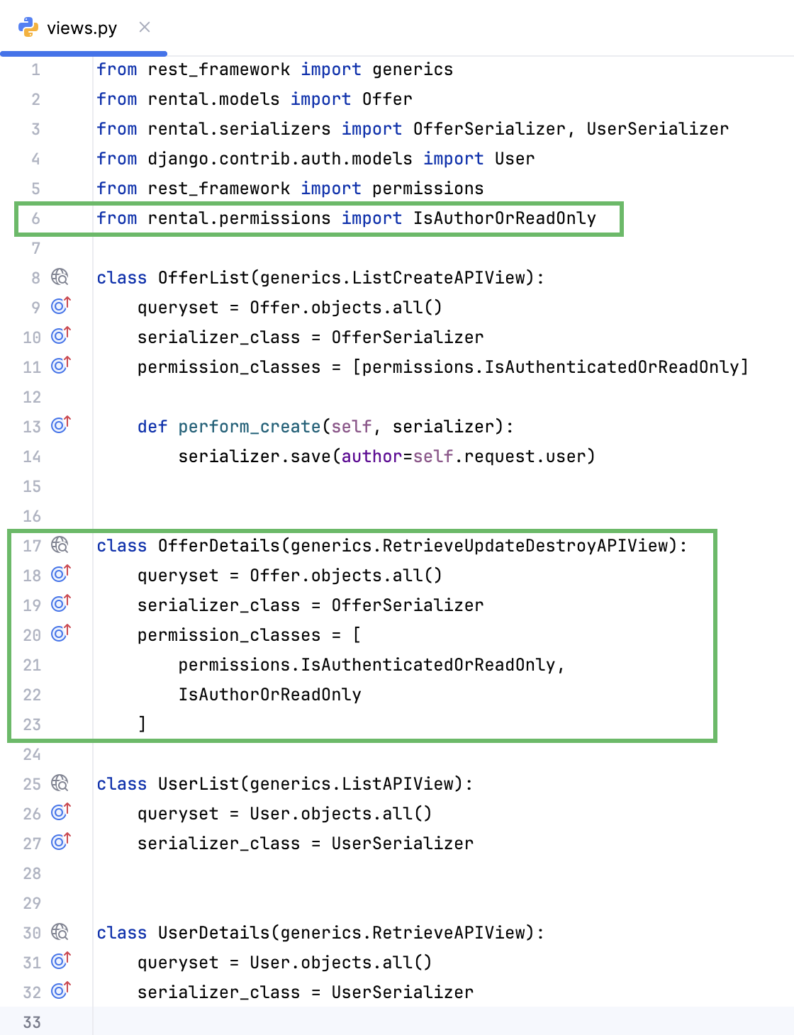 Elaborating On Permissions 'views.py' Elaborating On Permissions 'views.py'