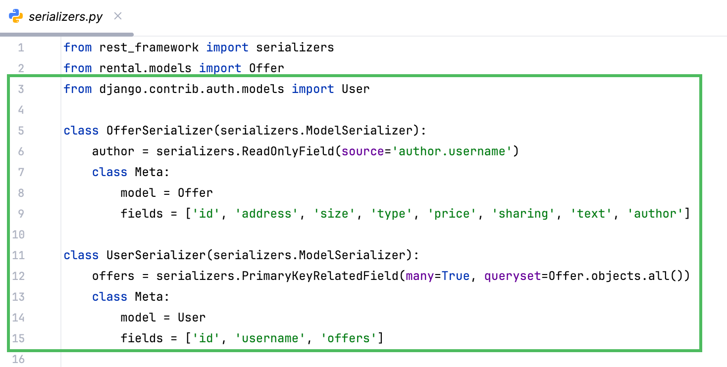 Introducing users 'serializer.py' Introducing users 'serializer.py'