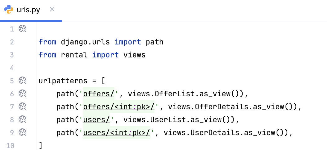 Introducing Users 'urls.py' Introducing Users 'urls.py'