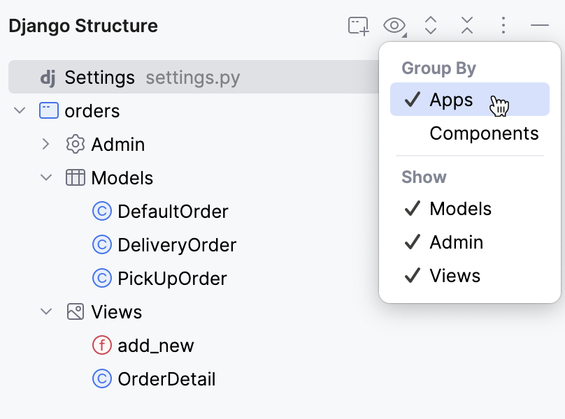 Django structure grouped by apps Django structure grouped by apps