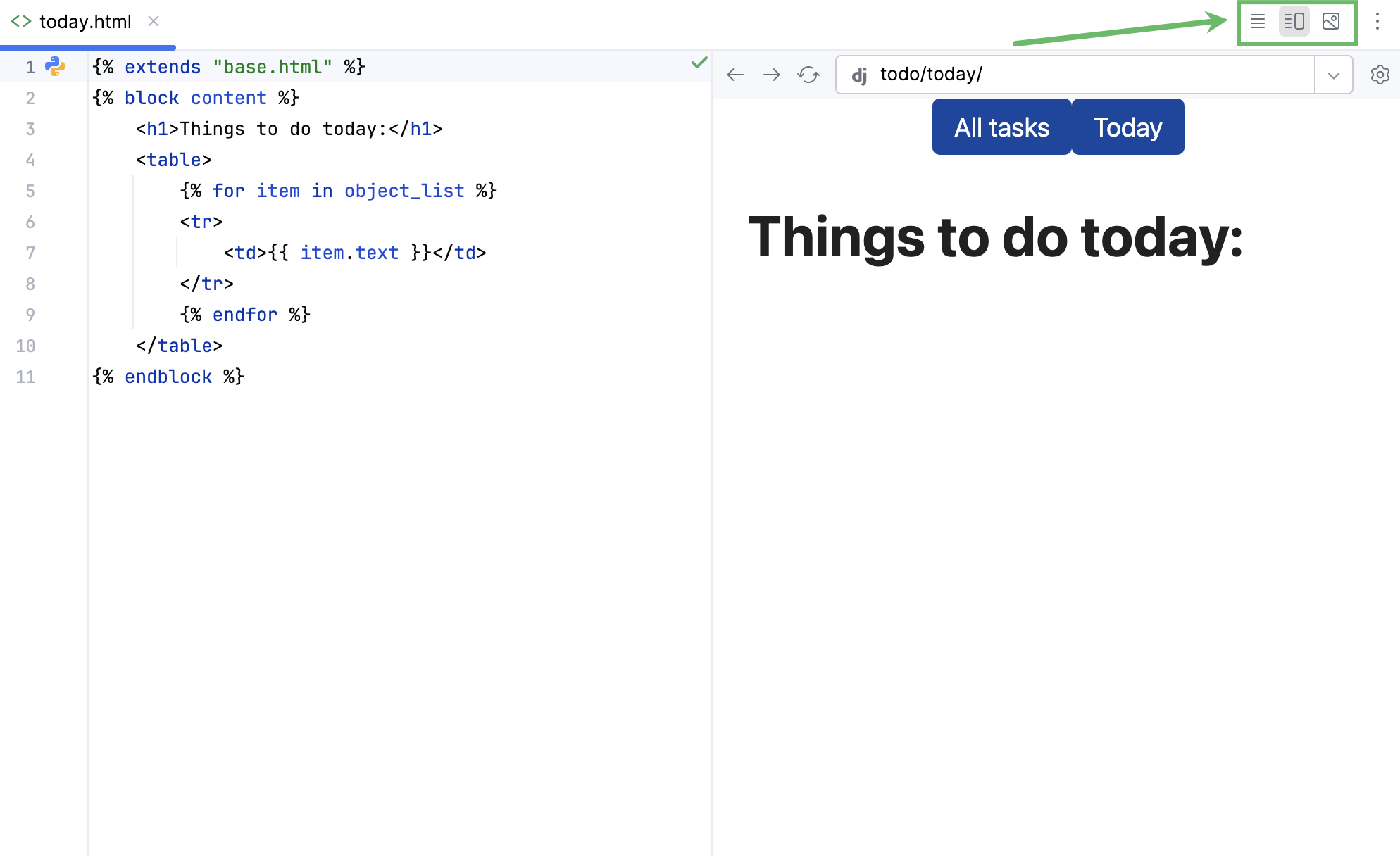 Django template preview Django template preview
