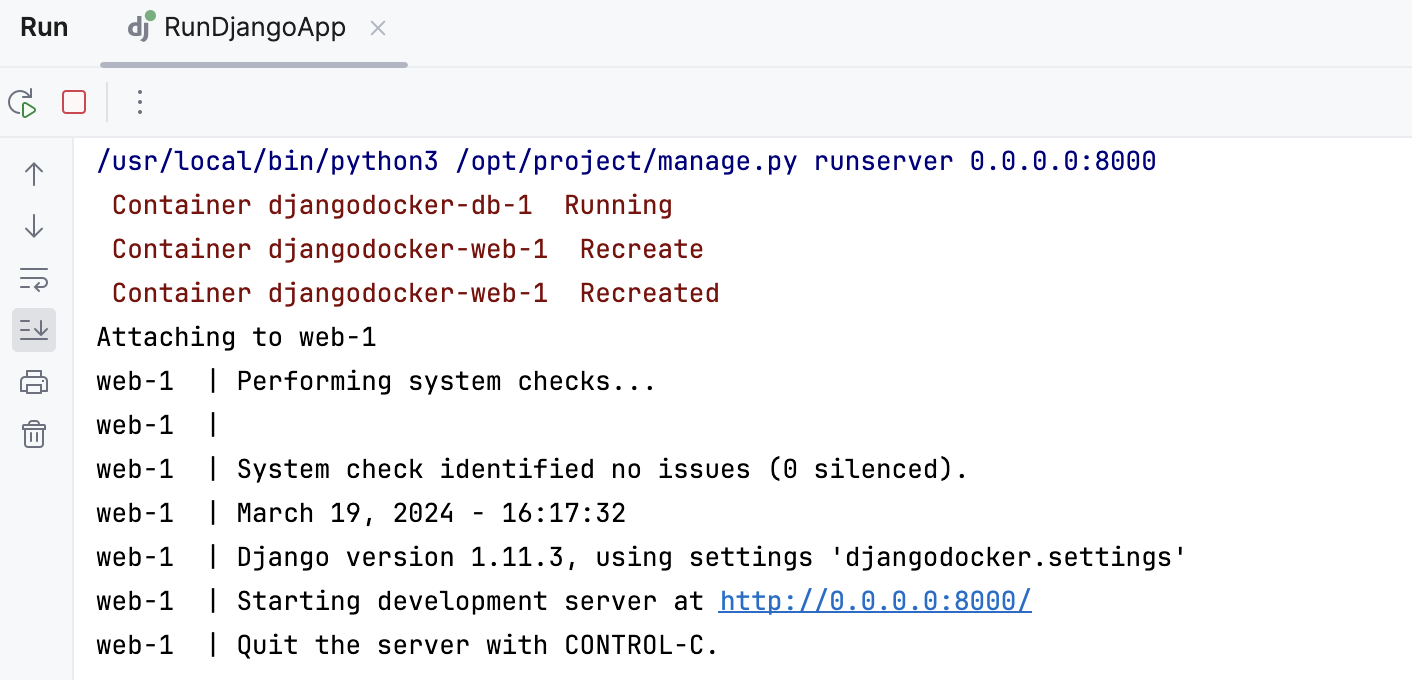 Docker compose run Docker compose run