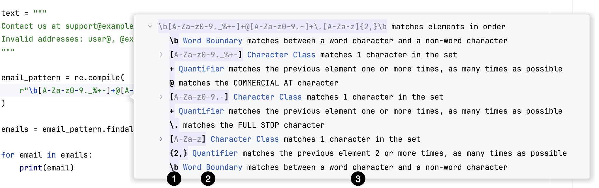 A dialog with current regex A dialog with current regex