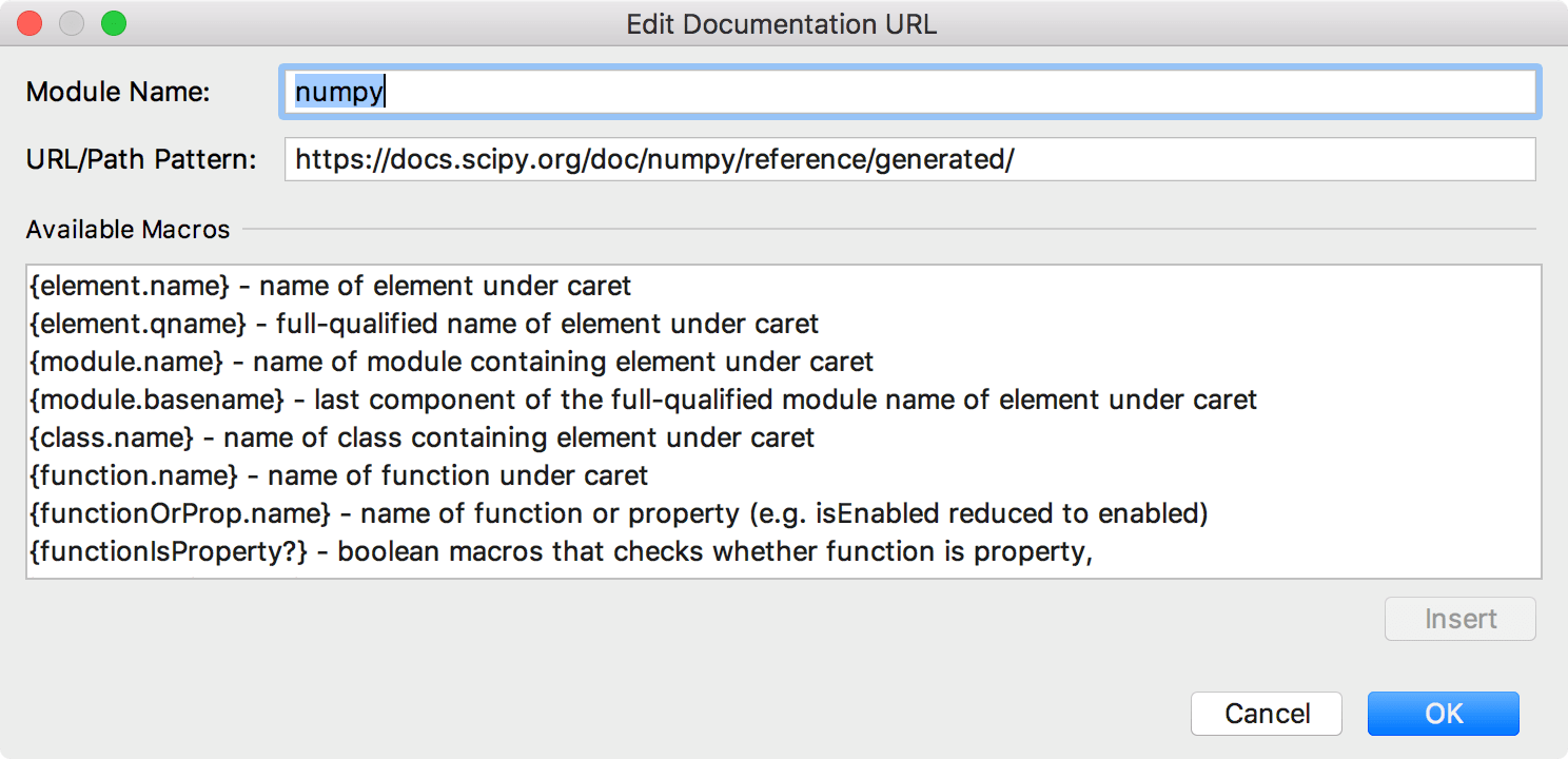 Adding a URL for numpy documentation Adding a URL for numpy documentation