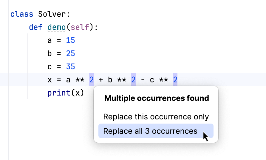 Extract constant