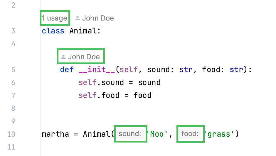 Inlay hints example Inlay hints example