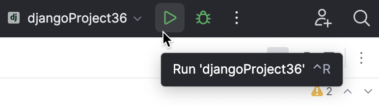 Running the Django server Running the Django server