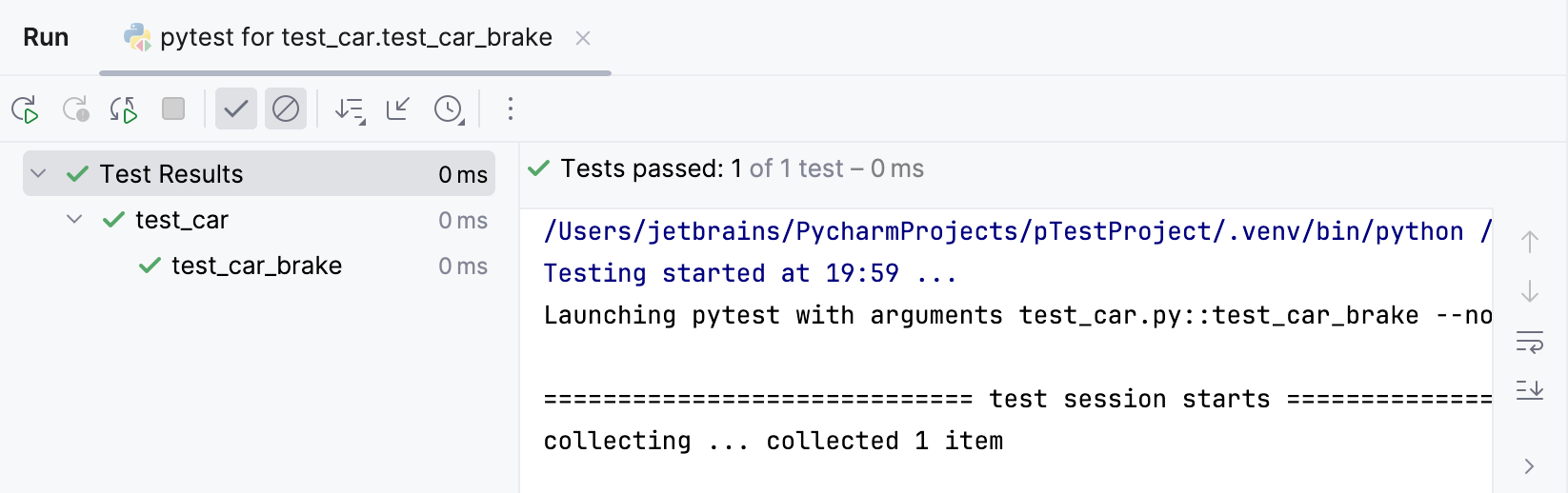 Pytest run Pytest run