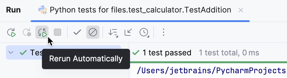 Rerun automatically Rerun automatically
