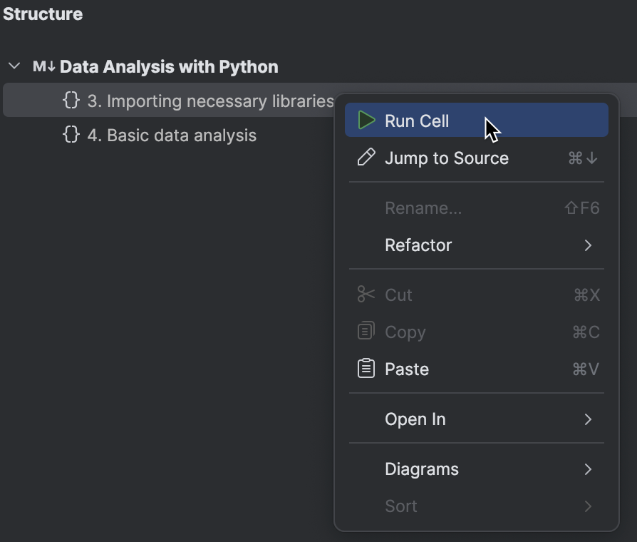 Run and debug Jupyter notebook code cells | PyCharm Documentation