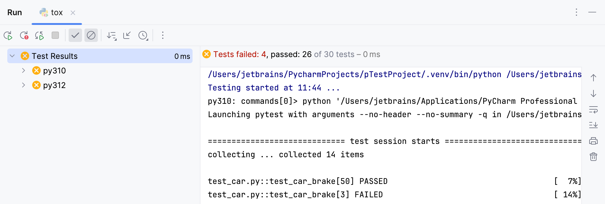 Running tox tests Running tox tests