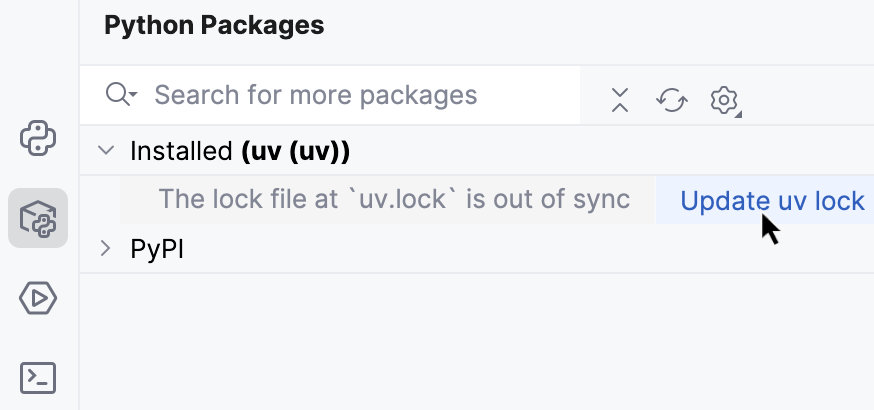 uv ロックを更新 uv ロックを更新