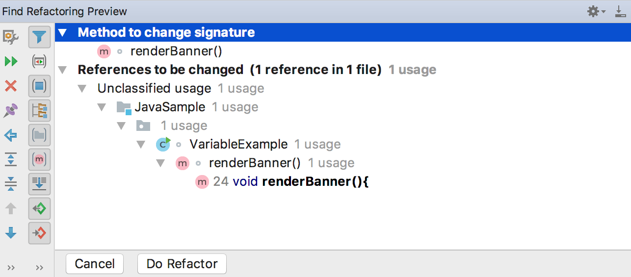 Refactoring Preview window Refactoring Preview window