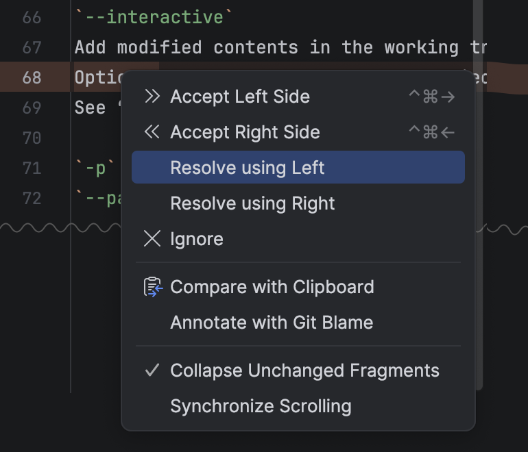 Resolve Git conflicts | IntelliJ IDEA Documentation