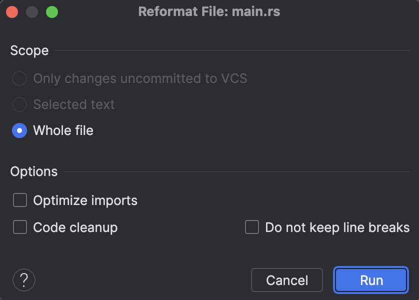 Rust | IntelliJ IDEA Documentation