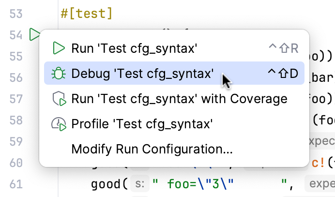 Debug gutter option Debug gutter option