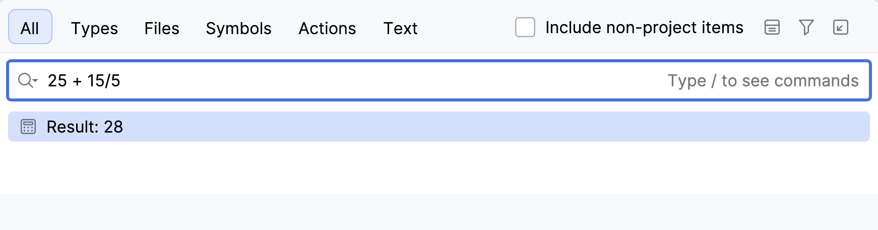 Evaluate expression