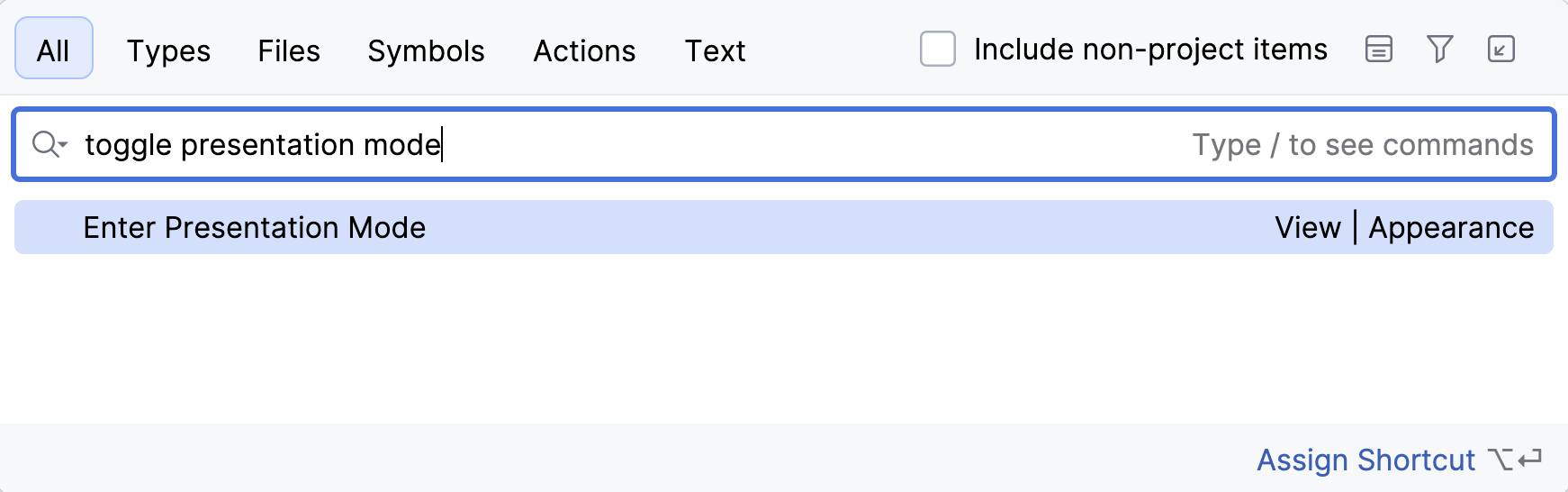 Search Everywhere: synonyms