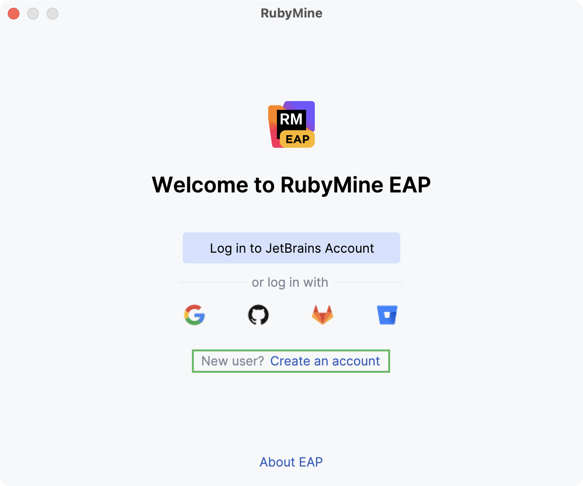 新しいアカウントでログインする 新しいアカウントでログインする