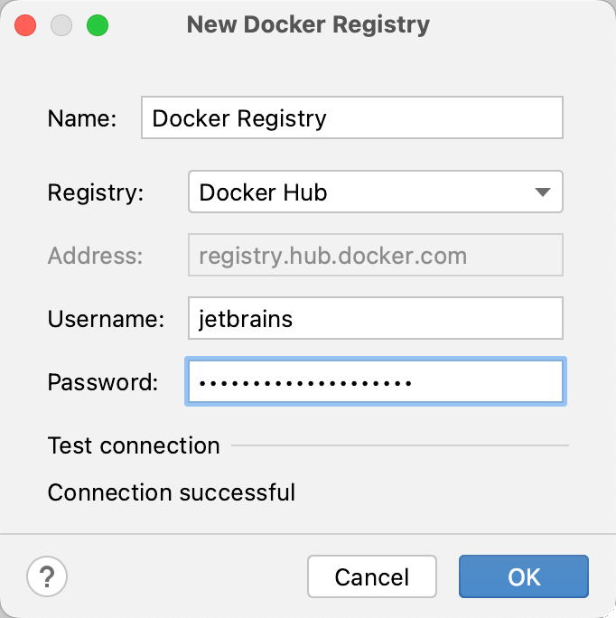 新しい Docker レジストリを追加 新しい Docker レジストリを追加