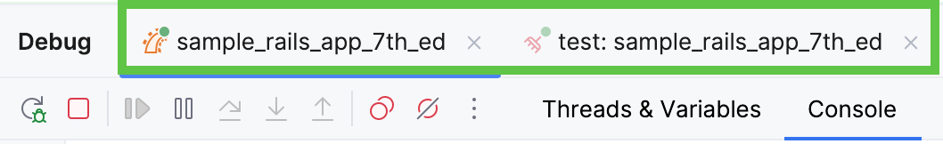 Session tabs