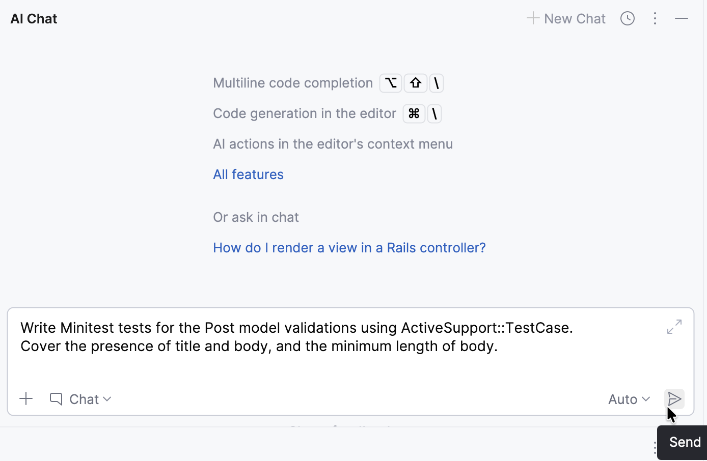 AI Assistant tests prompt AI Assistant tests prompt