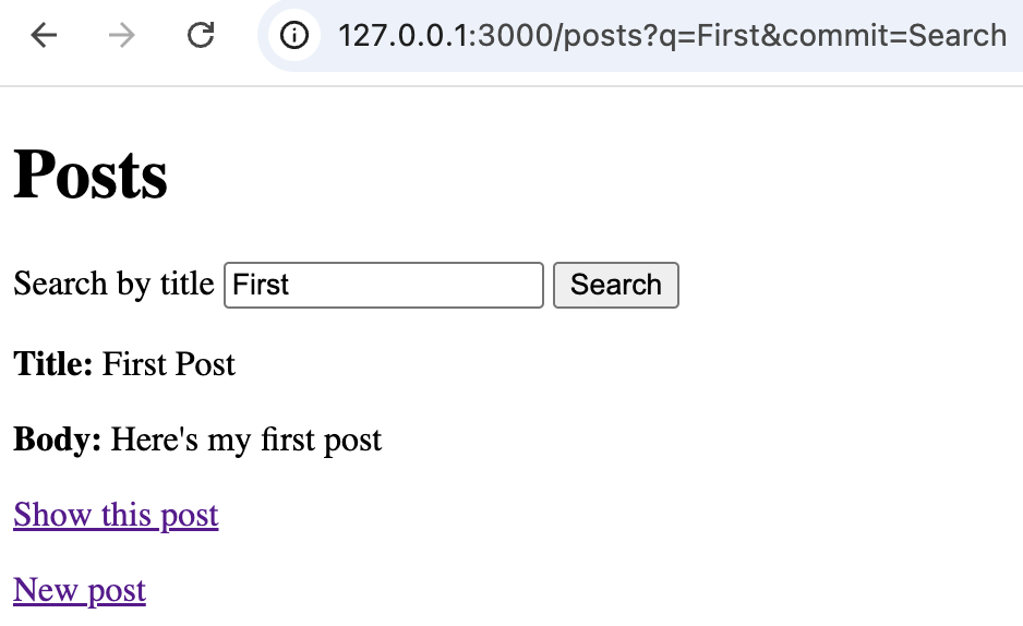 After search After search