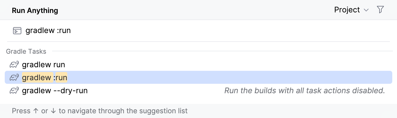 Run anything: gradlew run Run anything: gradlew run