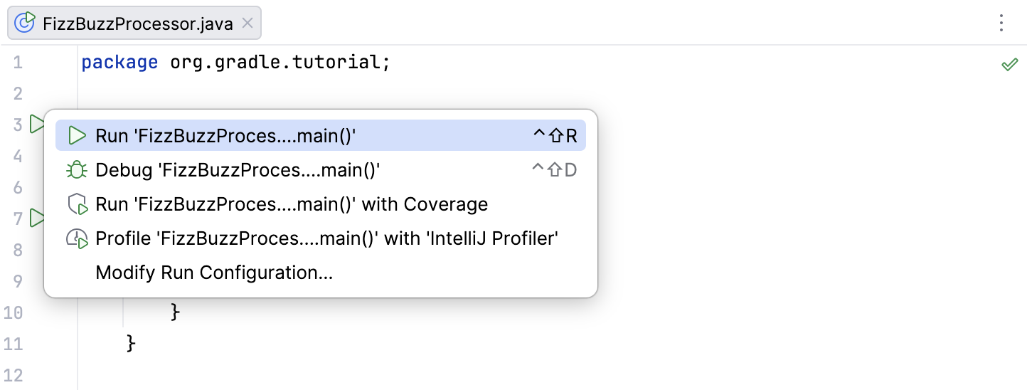 Run application in Gradle Run application in Gradle