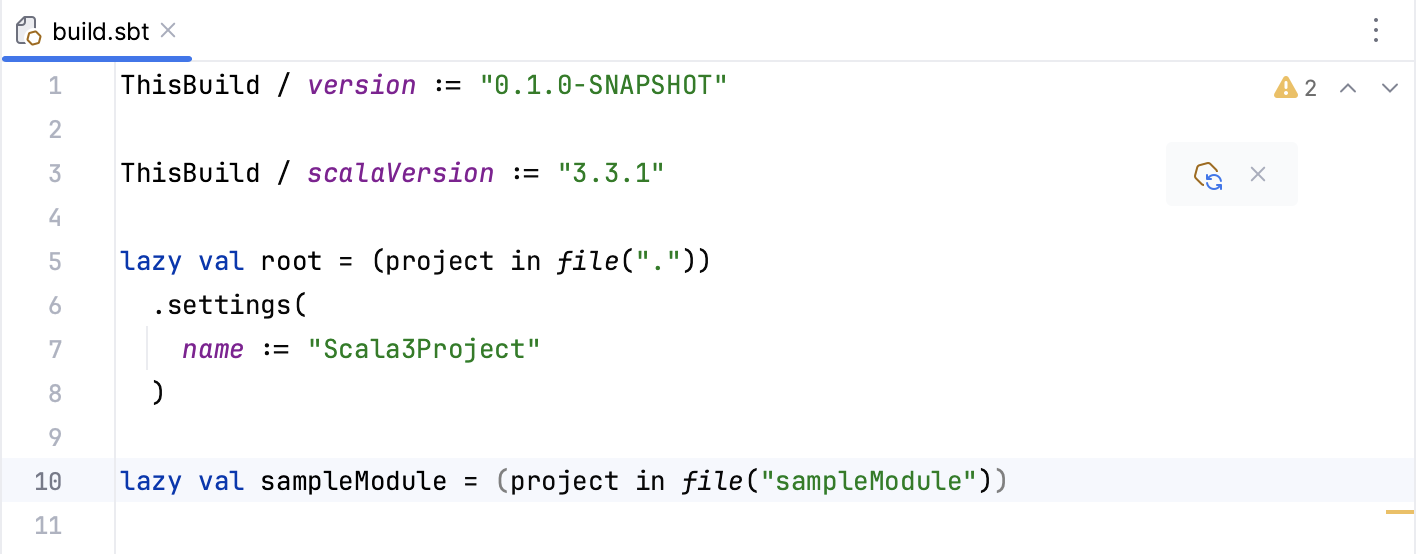 sbt build script sbt build script
