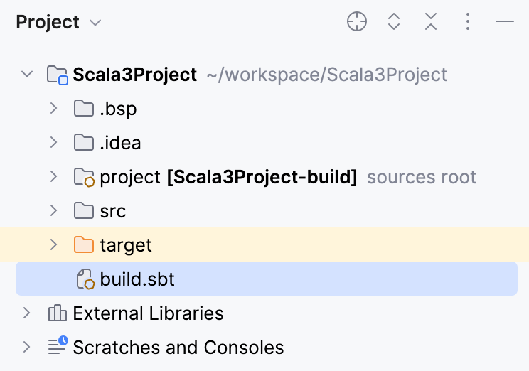 Project tool window Project tool window