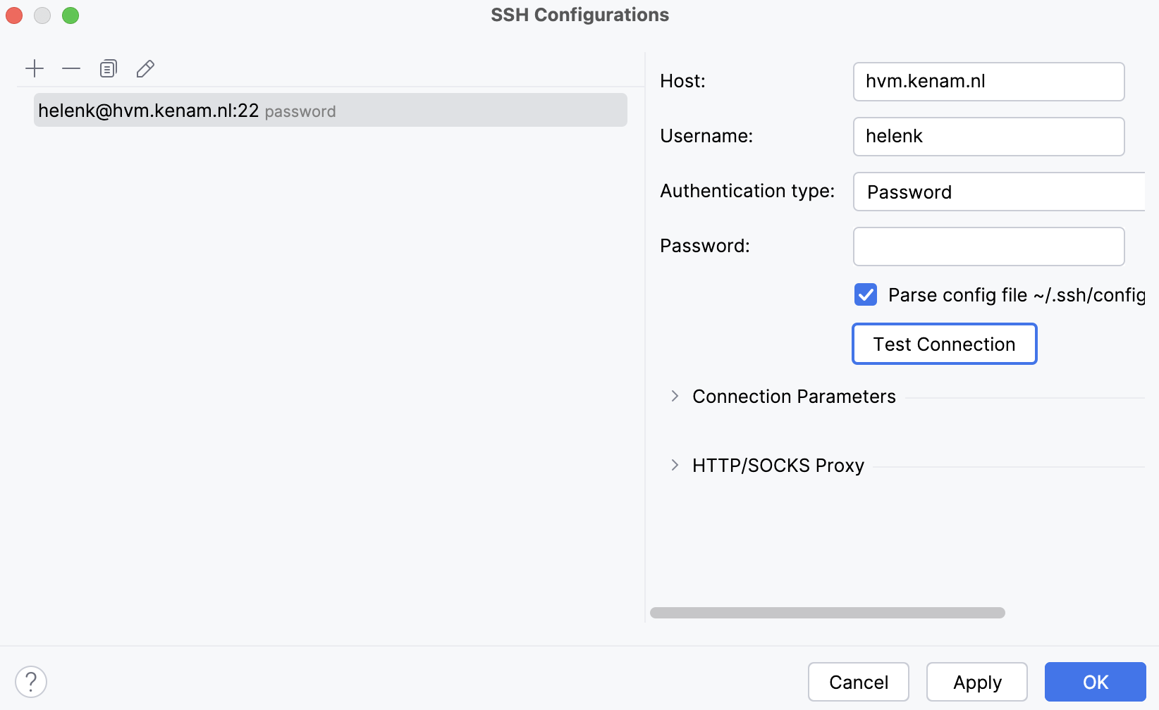 SSH Configuration SSH Configuration