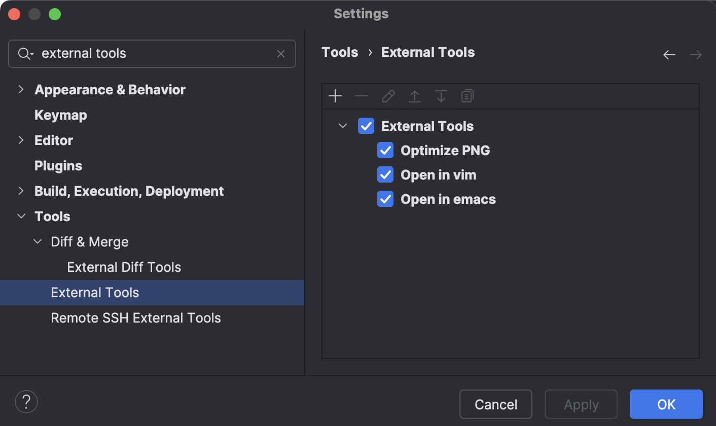 External Tools | PyCharm Documentation