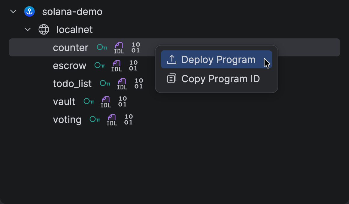 Deploy program