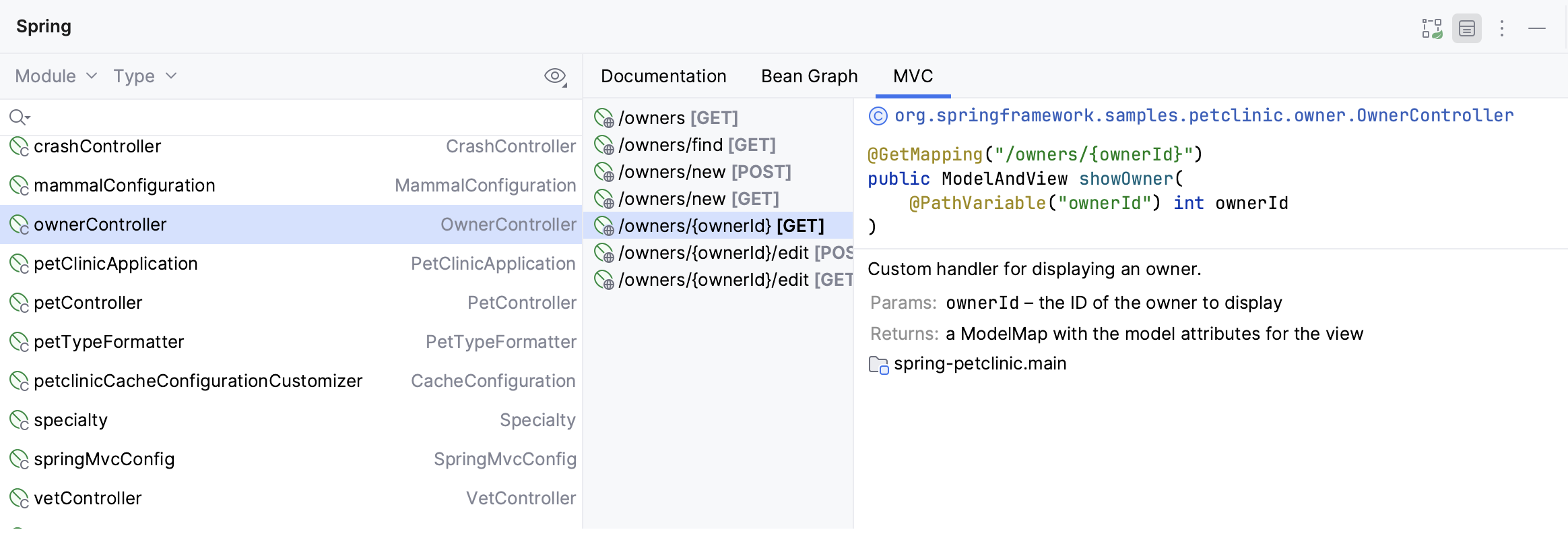Spring MVC tab Spring MVC tab