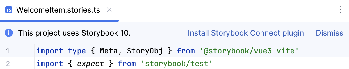 Install Storybook Connect plugin