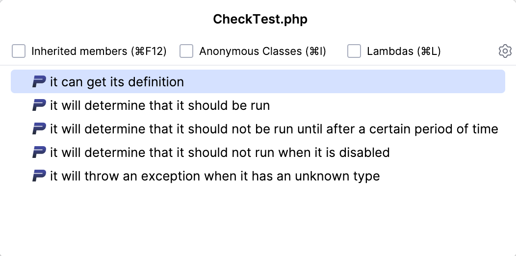 Test file structure popup Test file structure popup