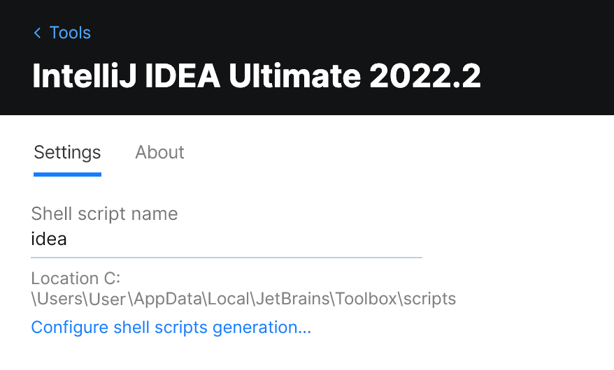 Toolbox App IntelliJ IDEA Ultimate Settings Toolbox App IntelliJ IDEA Ultimate Settings