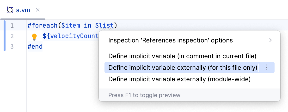 Example template language intentions for fixing unresolved references Example template language intentions for fixing unresolved references