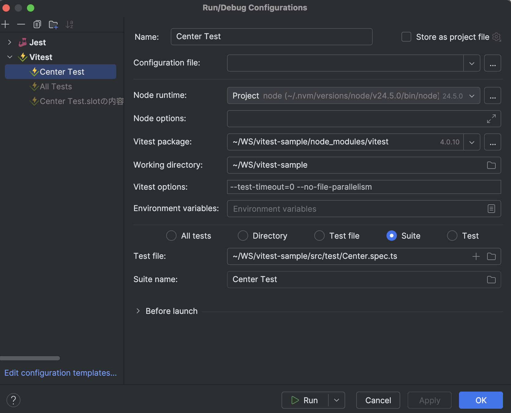 Vitest | WebStorm Documentation