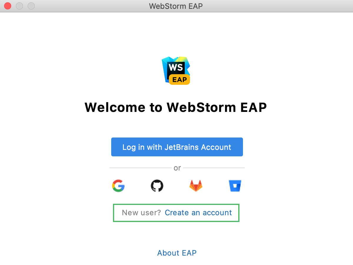 EAP:创建新账户以登录 EAP:创建新账户以登录