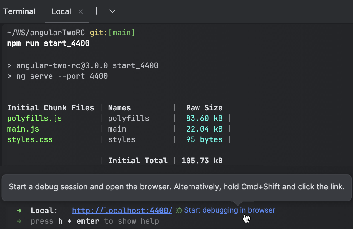 Run and debug Angular applications | CLion Documentation