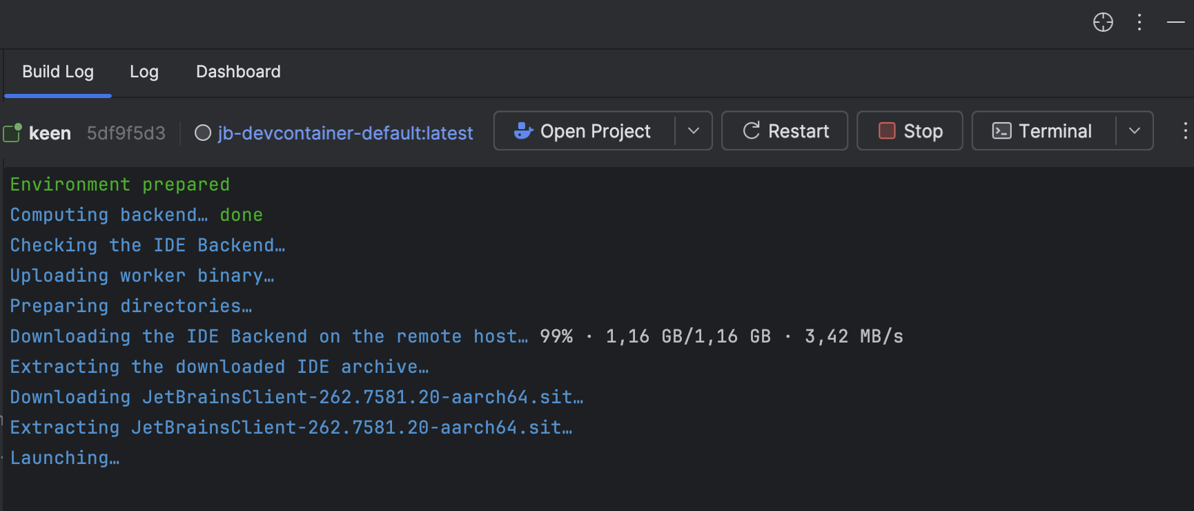 在 IDE 中启动 Dev Container | CLion 文档