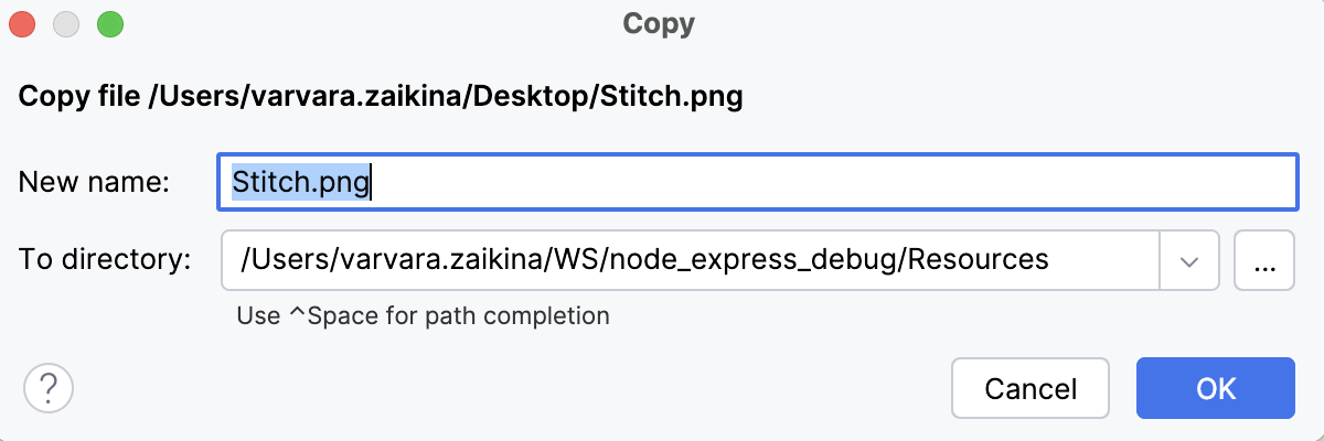 Importing an image Importing an image