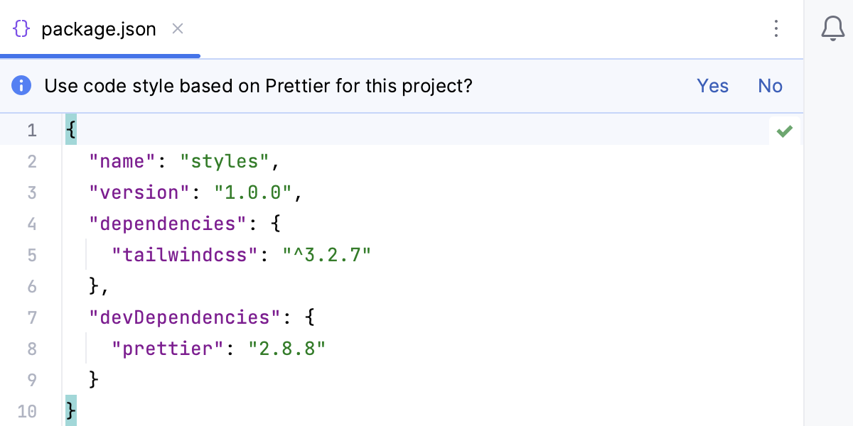 Pane above package.json: apply Prettier code style Pane above package.json: apply Prettier code style