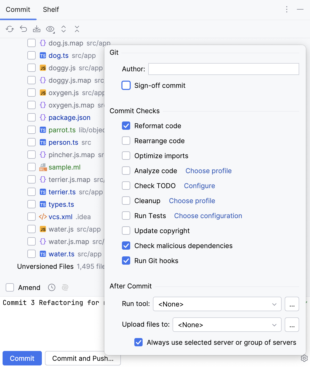 Reformatting code on commit Reformatting code on commit