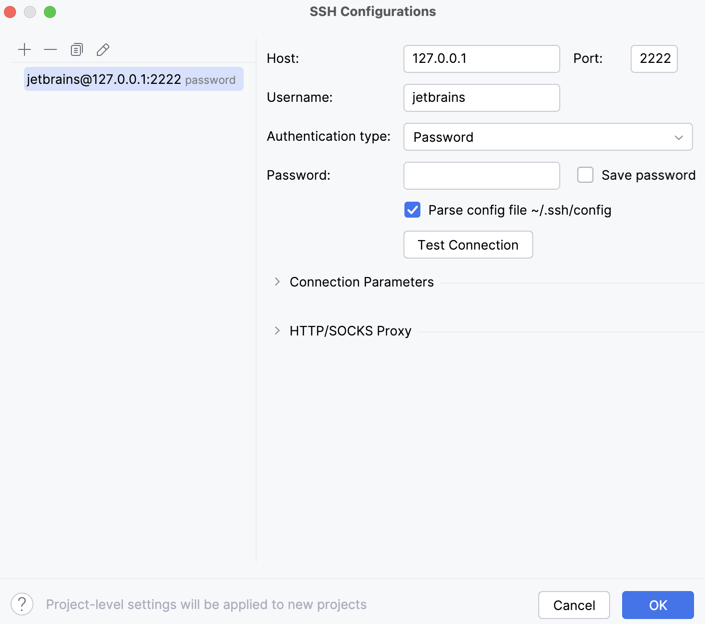 SSH configuration