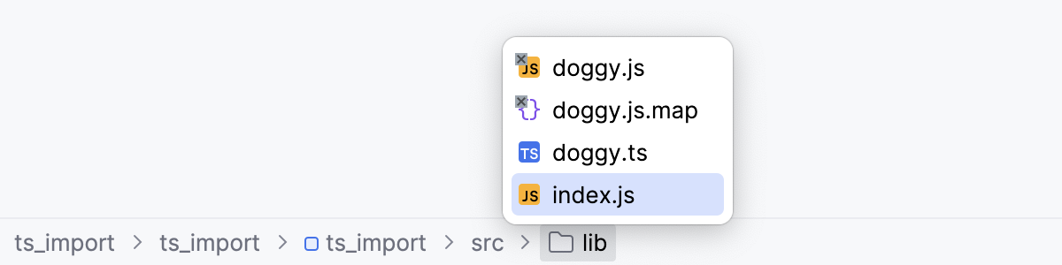 使用 WebStorm 导航栏打开文件 使用 WebStorm 导航栏打开文件