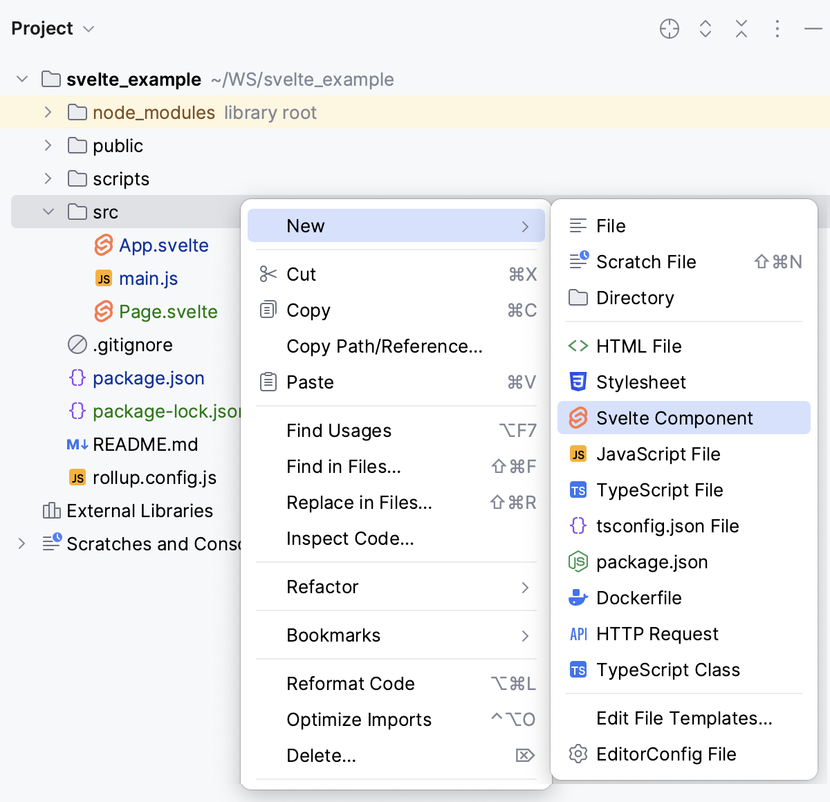 Create Svelte component Create Svelte component
